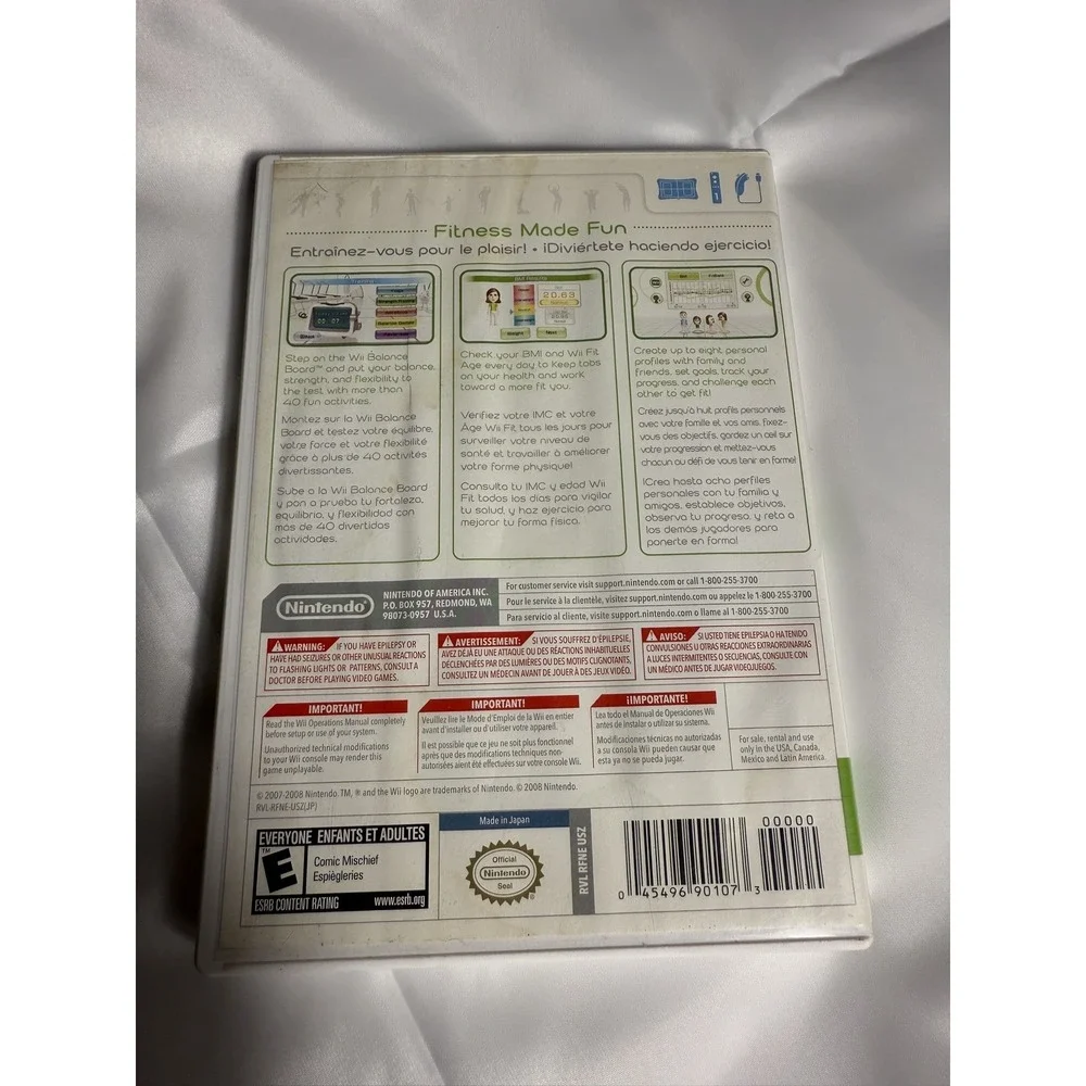 Nintendo Wii Fit Video GAME ONLY Balance Strength Flexibility Disc & Manual
